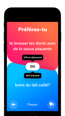 Screenshot Tu préfères ? app