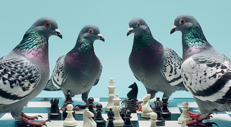 Kvíz: Hány galambot tudsz lekörözni egy sakkmeccsen?
